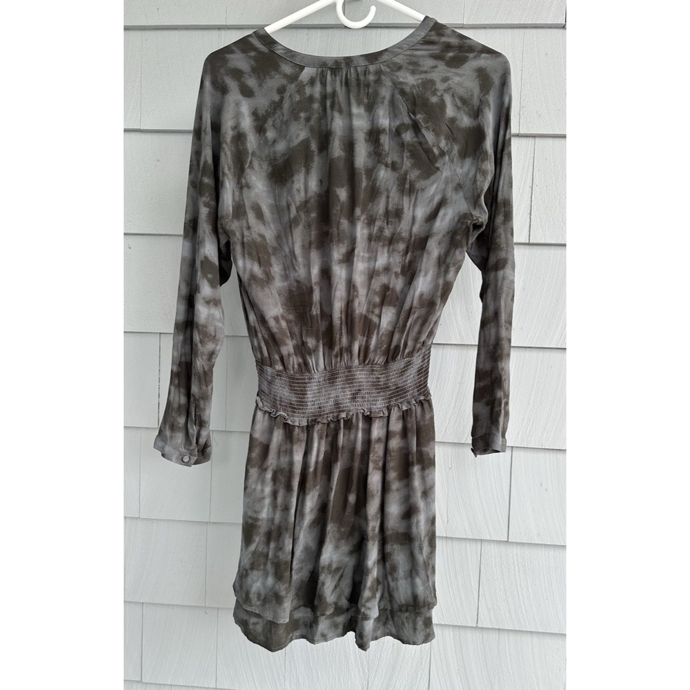 Rails Jasmine Dress Small Slate‎ Tie Dye Mini Long Sleeve Button Front Boho Chic - Picture 7 of 7